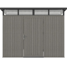 Záhradná skriňa s dverami a svetlíkom