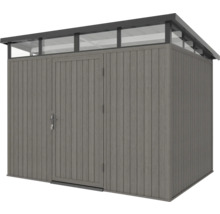 Záhradný domček na náradie s dvojkrídlovými dverami a svetlíkom