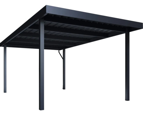 Kovový carport s obdĺžnikovou strechou
