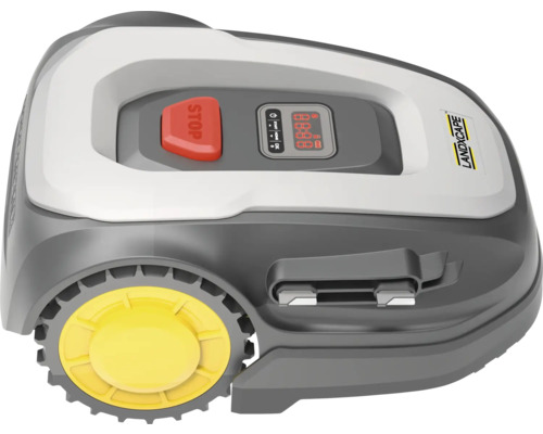 Robotická kosačka Landxcape s digitálnym displejom a tlačidlom stop