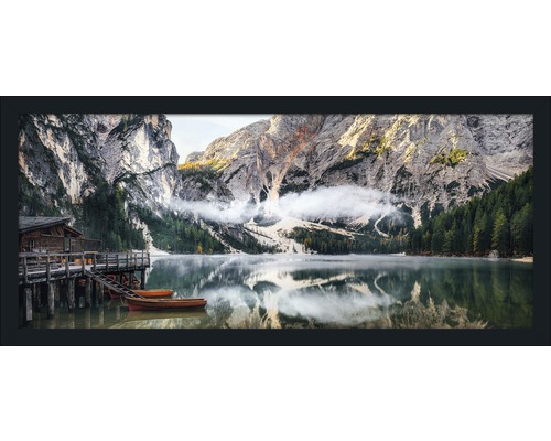 Obraz v ráme Mountain Lake View 60x130 cm