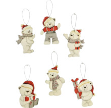 Šesť medveďov ako vianočná ozdoba