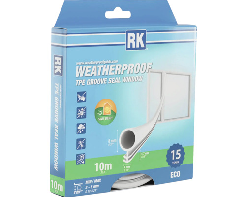 Balenie drážkového tesnenia okna RK TPE, dĺžka 10 metrov