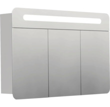 Kúpeľňová skrinka s tromi dvierkami a osvetlením