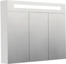 Zrkadlová skrinka s tromi dvierkami a osvetlením