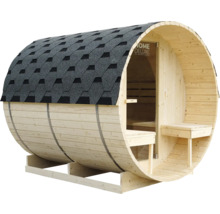 Sudová sauna so šindľovou strechou