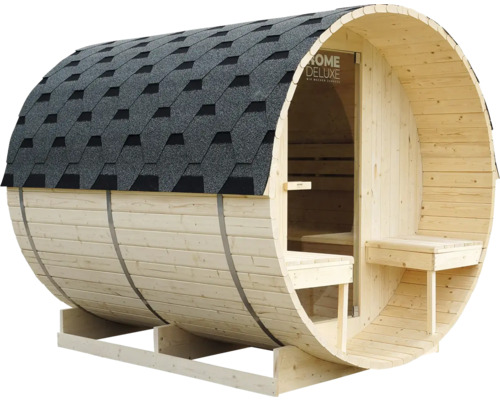 Sudová sauna so šindľovou strechou