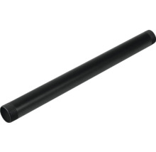 Čierna oceľová rúrka so závitovými koncami