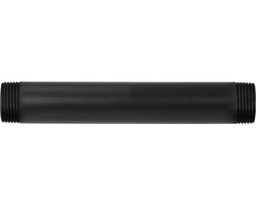 Čierna oceľová rúrka so závitom na oboch koncoch