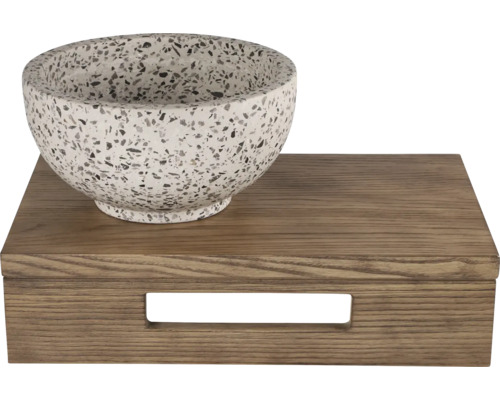 Dekoračná misa na drevenom podnose