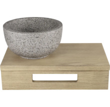 Dekoračná misa na drevenom podstavci