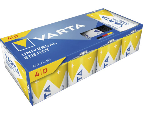 Batérie Varta Universal Energy Alkaline D, balenie po 4 kusoch