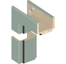 Ilustrácia dverového zárubňového systému s detailmi montáže