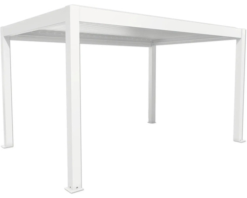 Voľne stojaca biela pergola