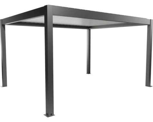 Voľne stojace sivé zastrešenie terasy