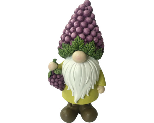 Záhradný trpaslík s hroznovou čiapkou a bradou