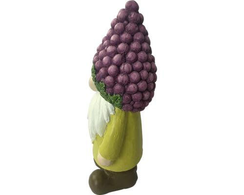 Záhradný trpaslík s čiapkou z hrozna