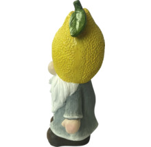 Záhradný trpaslík s citrónovou čiapkou ako dekorácia