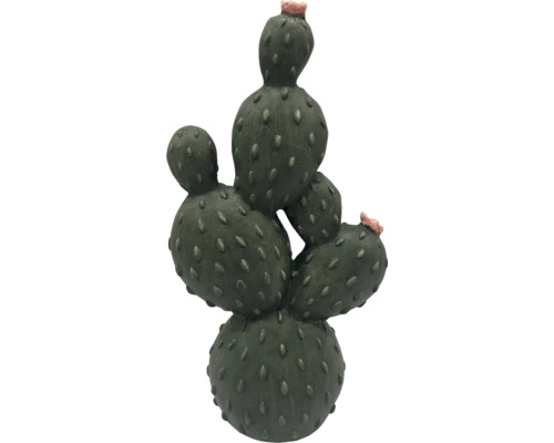 Dekoratívny kaktus s kvetmi ako záhradná dekorácia