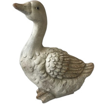 Dekoratívna záhradná figúrka husi z kameňa