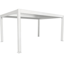 Biela hliníková pergola do záhrady