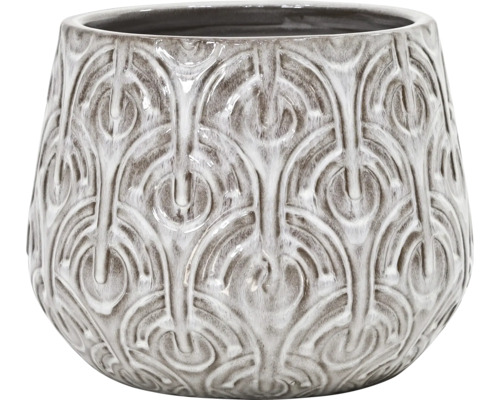Keramický kvetináč so vzorom
