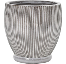 Kvetináč s vertikálnymi drážkami