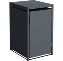 Box na odpadkový kôš pre jeden odpadkový kôš s dvierkami a vekom