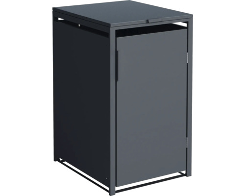 Box na odpadkový kôš pre jeden odpadkový kôš s dvierkami a vekom