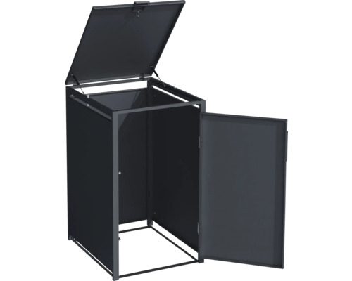 Kôš na smeti s otvoreným vekom a dverami