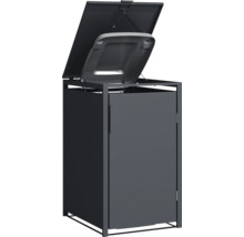 Kôš na odpad s otvoreným vekom.