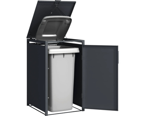 Box na odpadkové koše s otvoreným vekom a dverami s odpadkovým košom