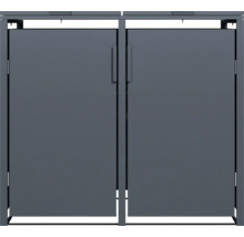 Dvojité dvere pre záhradný domček na náradie