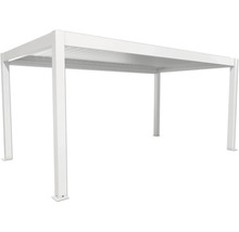 Voľne stojaca biela pergola do záhrady