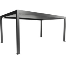 Voľne stojaca sivá pergola z kovu