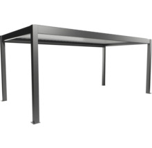 Voľne stojaca pergola so stabilnými stĺpikmi a strechou