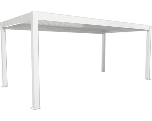 Biela voľne stojaca pergola pre vonkajšie použitie