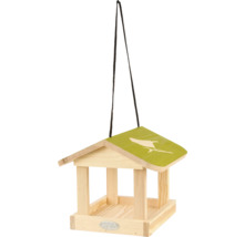 Závesný vtáčí domček so symbolom vtáka na streche