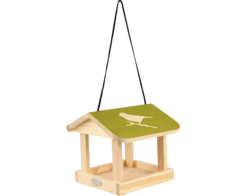 Kŕmidlo pre vtáky so strechou a závesom