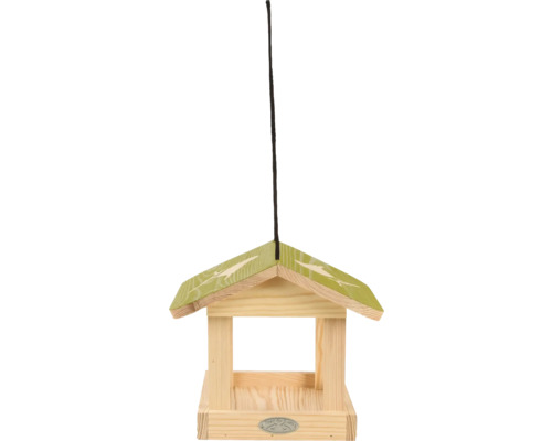 Drevené krmítko pre vtáky so závesnou šnúrou