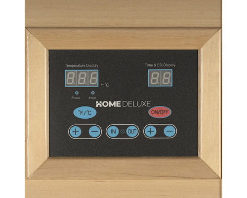 Riadiaca jednotka HOME DELUXE pre saunu s ukazovateľom teploty a času