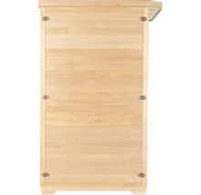 Drevená sauna s vodorovným dreveným obkladom