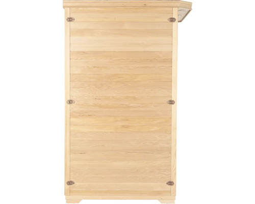 Drevená sauna s vodorovným dreveným obkladom