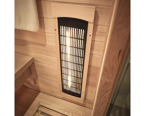 Detail infražiariča v saune