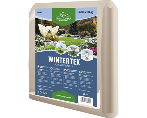 Ochranný návlek na kríky WINTERTEX 80 x 200 cm 30 g 2ks Zimná ochrana rastlín, 2 kusy, približne 80 x 200 cm