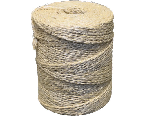 Motúz sisal Ø 4 mm x 250 m 1 kg Rolka viazacej priadze z prírodných vlákien