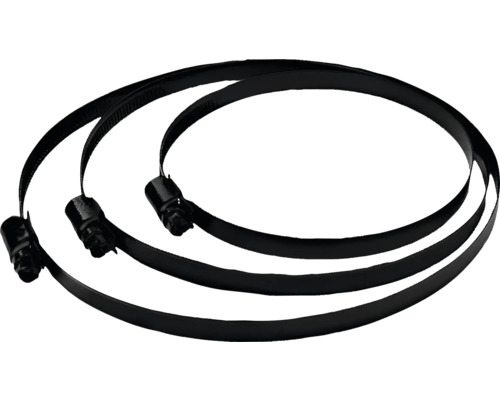 Tri kovové hadicové spony