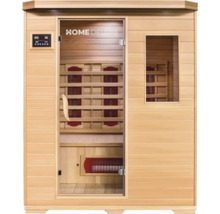 Home Deluxe sauna z dreva s ovládacím prvkom a sklenenými dverami