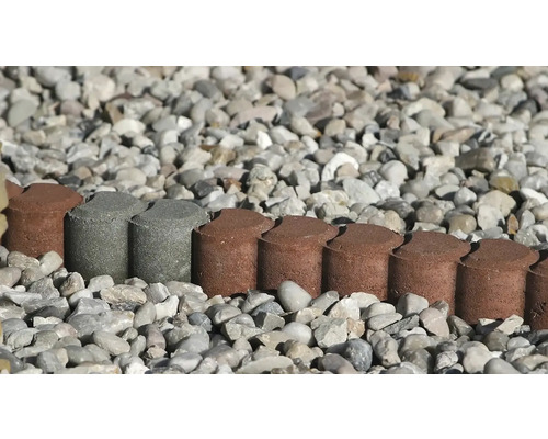 Palisáda Duofix 25 x 9,4 x 6 cm, červenohnedá Ohraničenie záhradnej cesty z kameňa a štrku