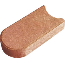 Jednotlivý obrubník trávnika z betónu